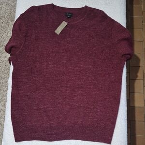 J. Crew Men's Maroon Crewneck Sweater